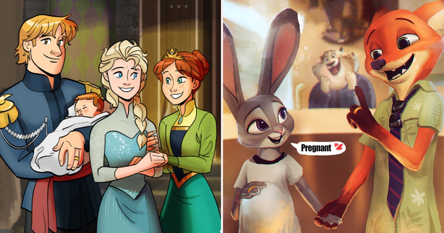 25 Disney Heroines And Princesses Reimagined As Parents