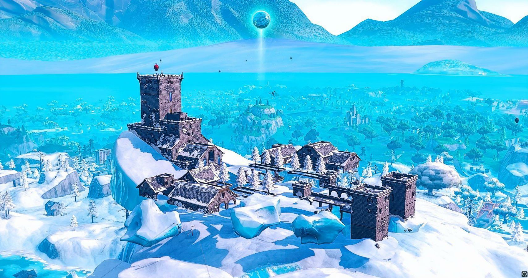 the ice at fortnite s polar peak is melting and there is something or someone trapped inside - polar peak fortnite melting