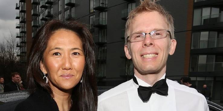 John Carmack mit gnädiger, Ehefrau Katherine Anna Kang