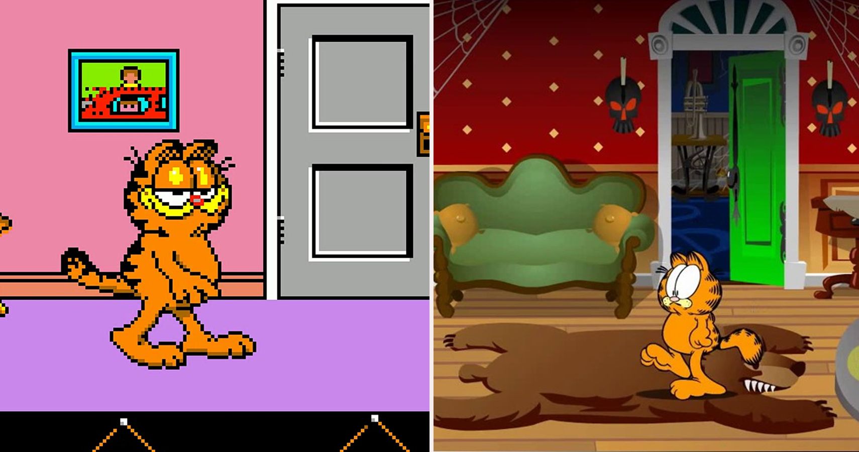 play garfield santa free online games