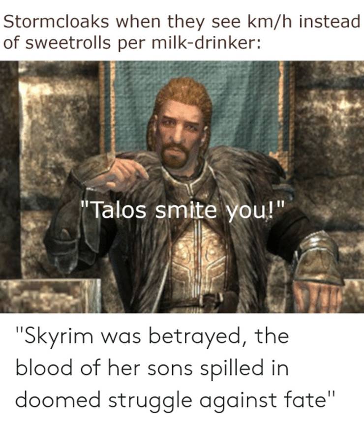 Skyrim 10 Stormcloak Rebellion Memes That Are Too Hilarious For Words