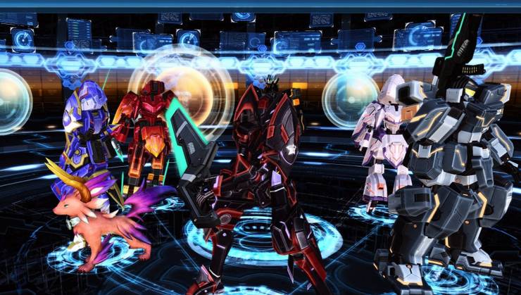 Página de selección de clases de Phantasy Star Online 2.