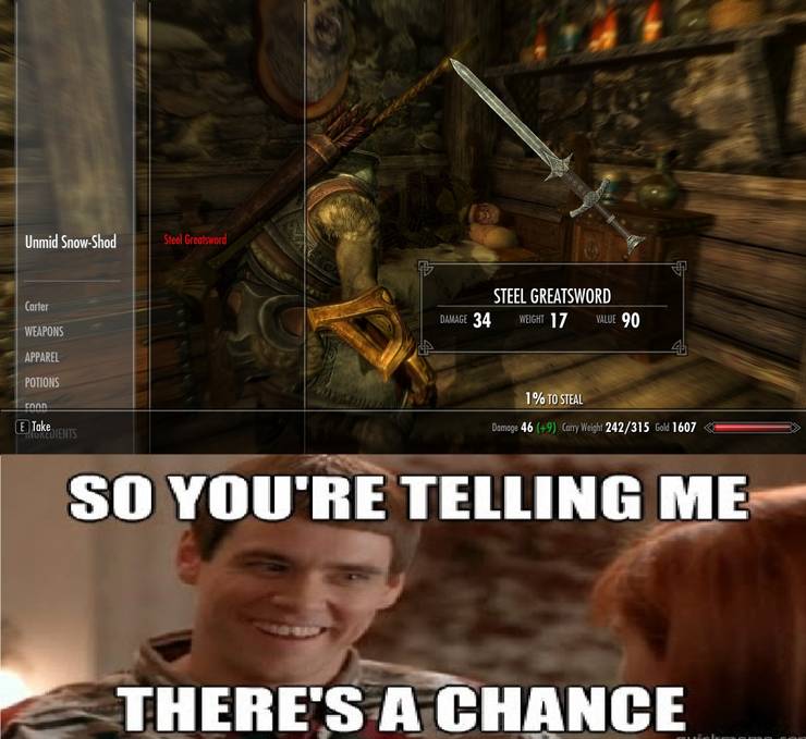 Skyrim 10 Hilarious Memes That Prove The Game Makes No Sense