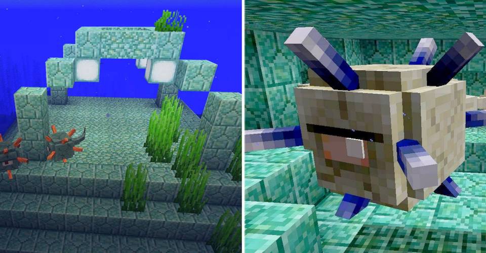 Minecraft How To Take Down An Ocean Monument Thegamer