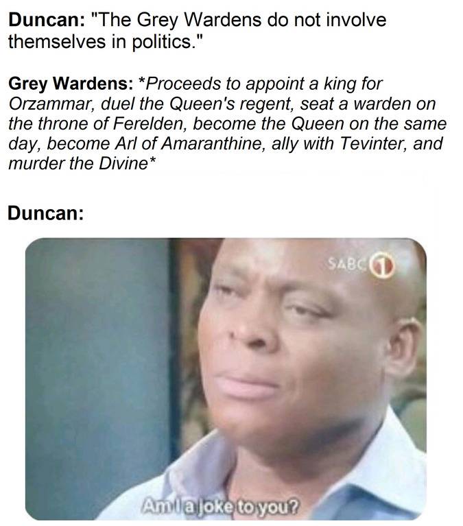 10 Dragon Age Memes That Prove The Games Make No Sense Thegamer