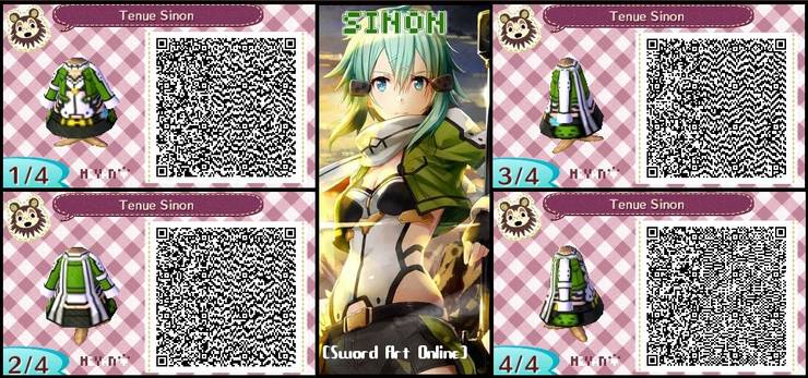 Animal Crossing New Horizons Codes For Sword Art Online Outfits