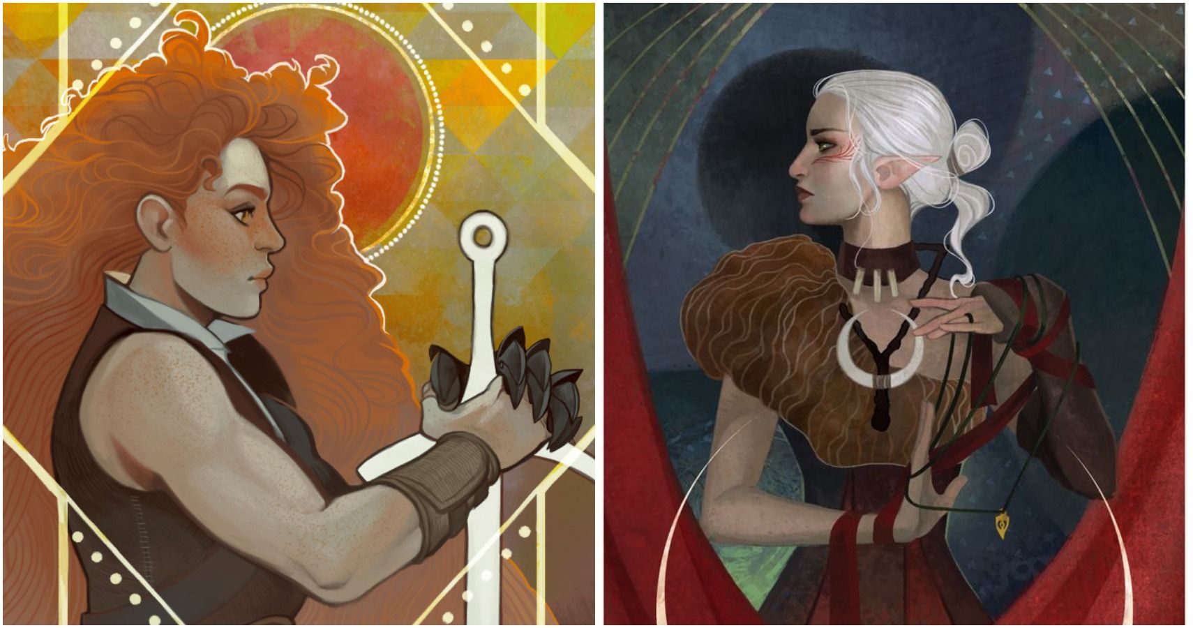 Dragon Age 10 Fan Made Tarot Cards Of The Inquisitor That Look Like They Belong In The Game