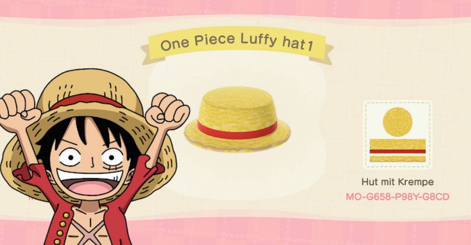 Animal Crossing New Horizons Codes For One Piece Outfits