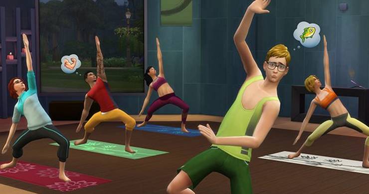 Martine S Simblr I Applied My Yoga Mat Textures To The Two New Sims House Sims Yoga Decor