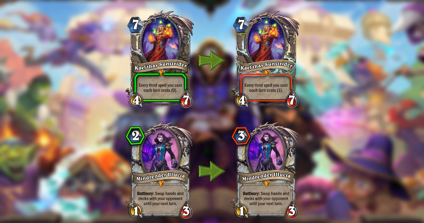 Hearthstone Nerfs Mindrender Illucia Kael thas And Shakes Up