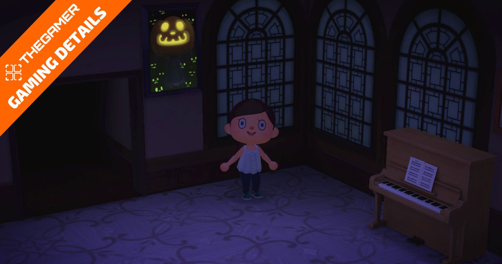 Gaming Detail Jack's Portrait Glows In the Dark In Animal Crossing