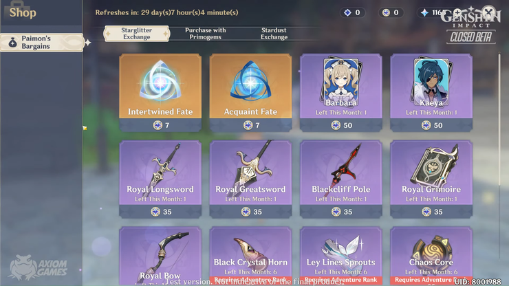 Genshin Impact Shop Not Working Error How To Fix Thegamer