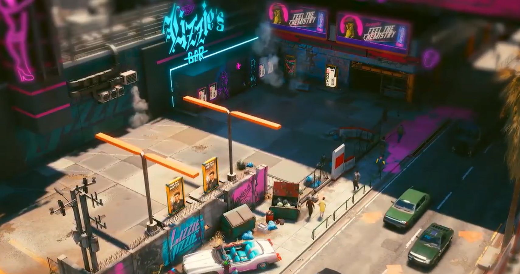 Tilt Shift Turns Cyberpunk 77 S Night City Into Cities Skylines