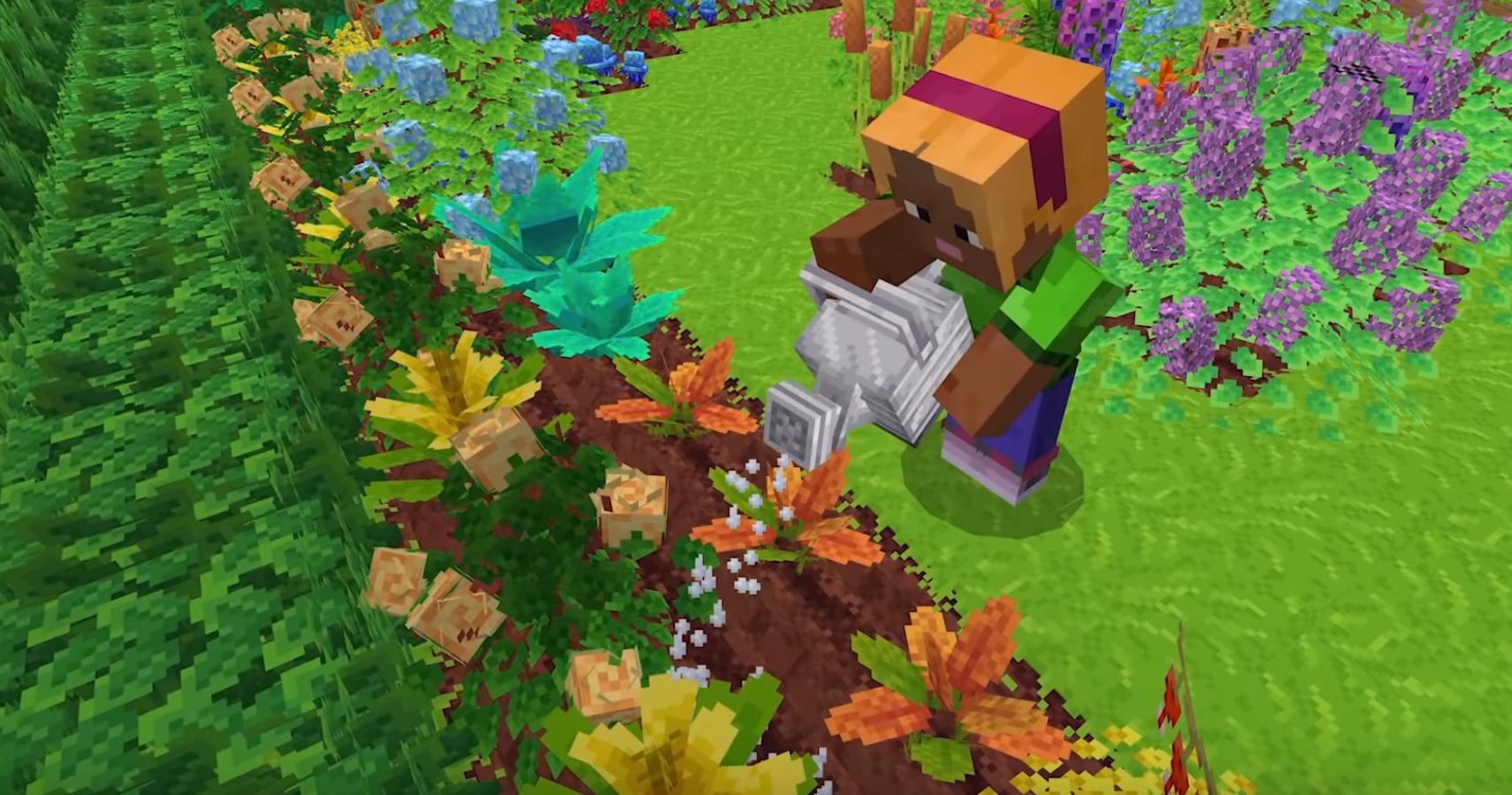 New Minecraft Mod Lets You Grow A Pretty Garden | TheGamer