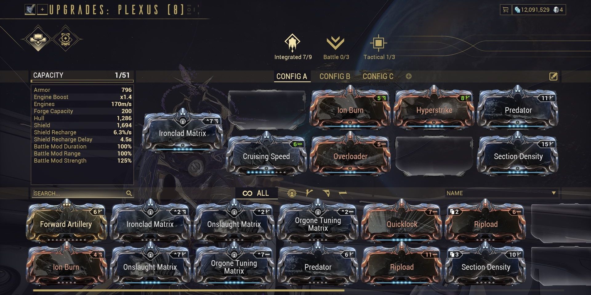 how to equip mods in warframe