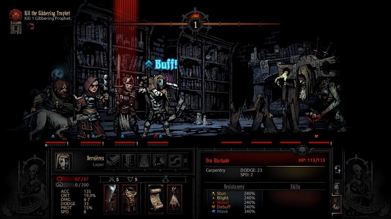 darkest dungeon how to beat wizened hag