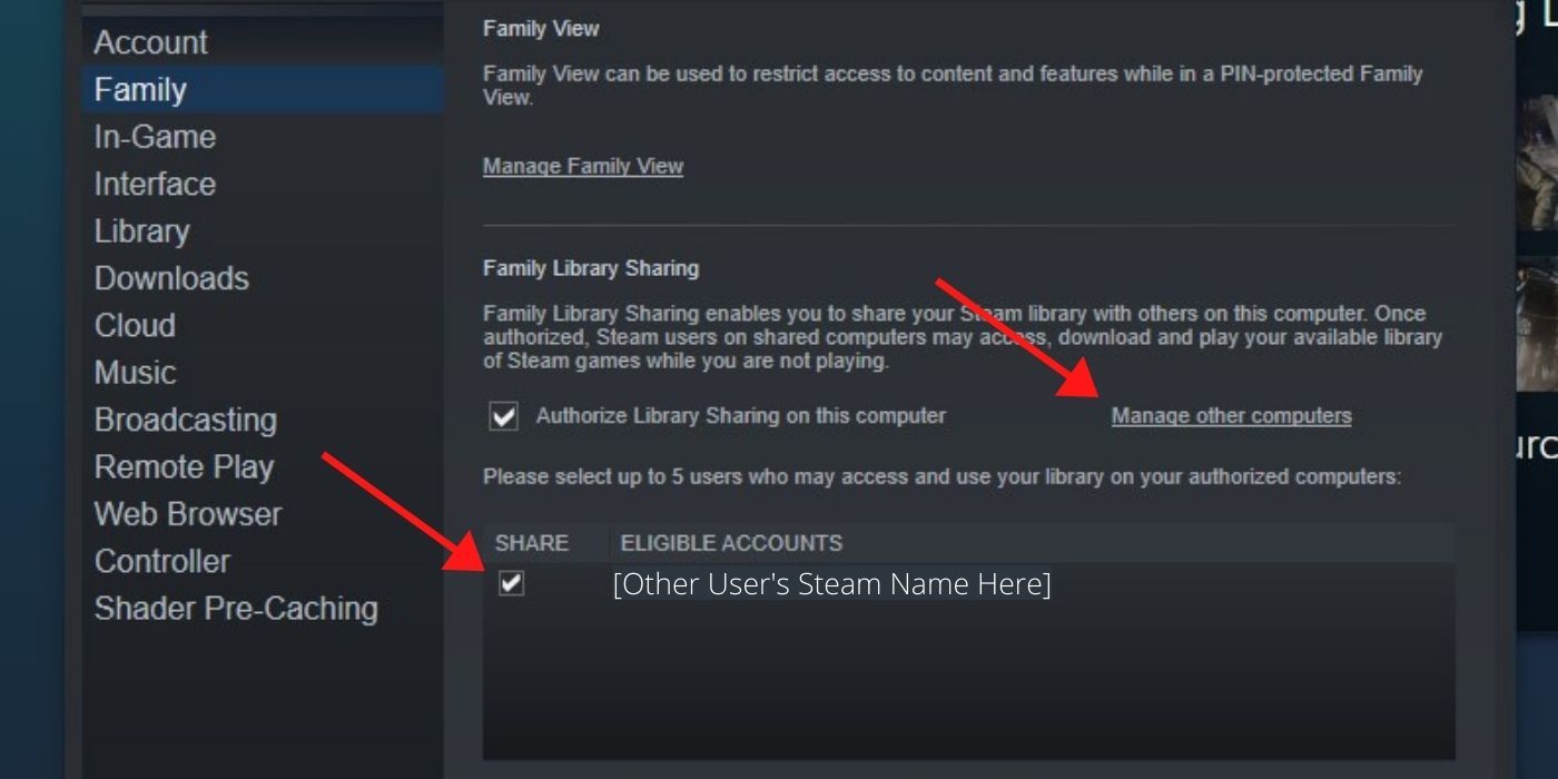 Steam family. Как включить Family Library sharing в Steam.