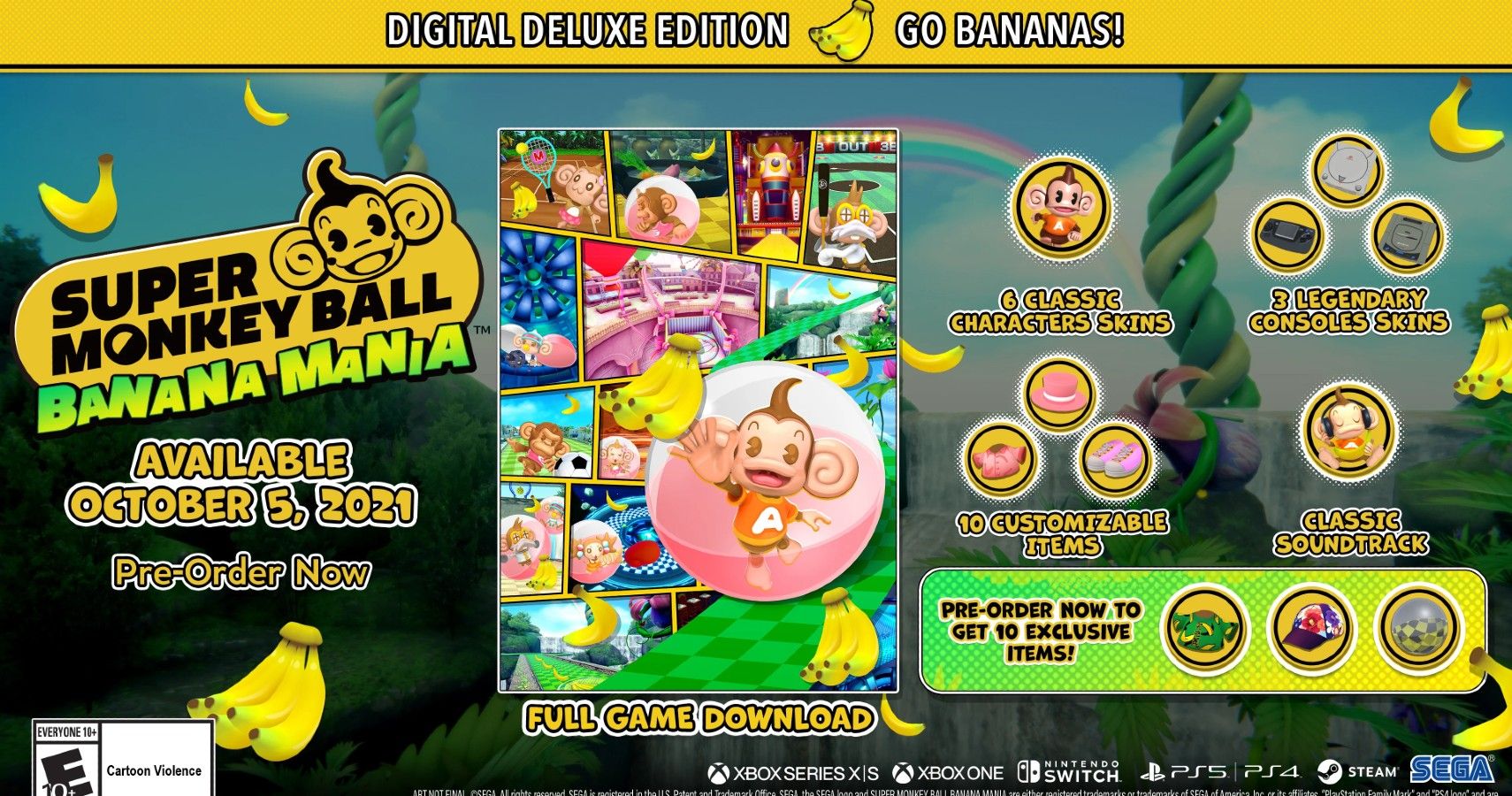 super monkey ball banana mania unlockable characters